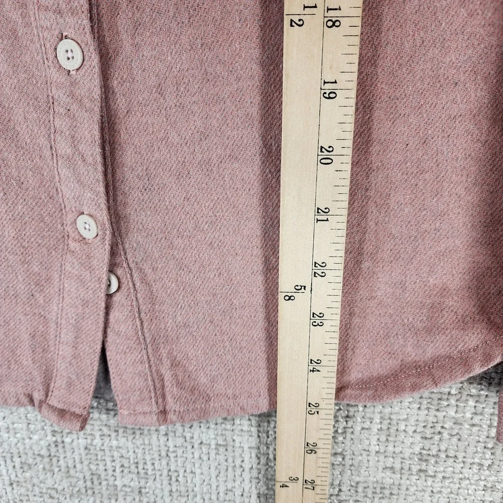 Harley Davidson Chrome Warrior Melange Shirt Womens S Pink Button Up‎ Flannel